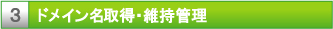 ドメイン名取得・維持管理